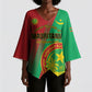 Personalized Islamic Republic of Mauritania Kimono Sleeve Blouse Happy Independence Day