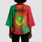 Personalized Islamic Republic of Mauritania Kimono Sleeve Blouse Happy Independence Day