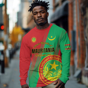Personalized Islamic Republic of Mauritania Long Sleeve Shirt Happy Independence Day