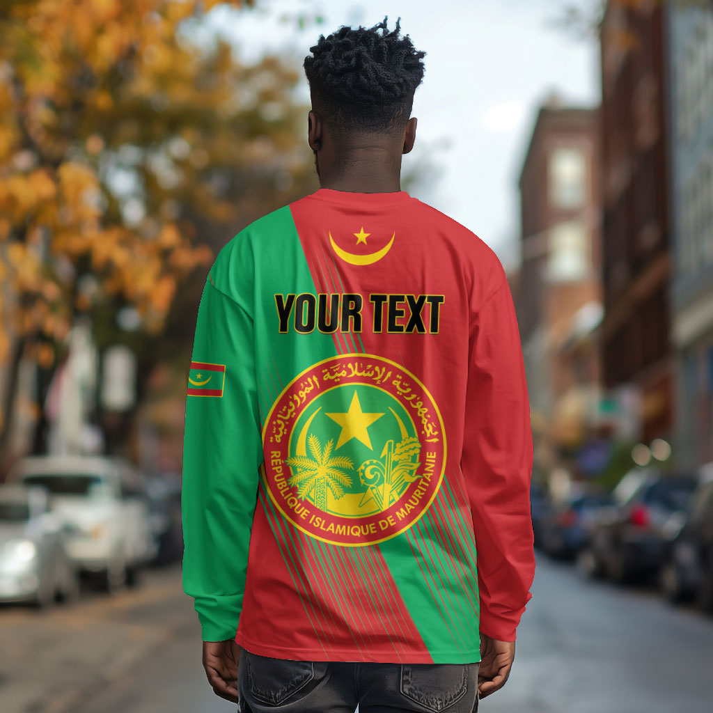 Personalized Islamic Republic of Mauritania Long Sleeve Shirt Happy Independence Day