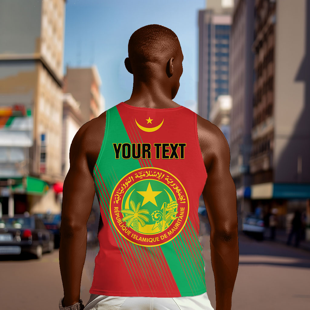 Personalized Islamic Republic of Mauritania Men Tank Top Happy Independence Day