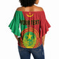 Personalized Islamic Republic of Mauritania Off Shoulder Wrap Waist Top Happy Independence Day