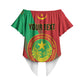 Personalized Islamic Republic of Mauritania Off Shoulder Wrap Waist Top Happy Independence Day