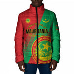 Personalized Islamic Republic of Mauritania Padded Jacket Happy Independence Day