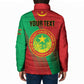 Personalized Islamic Republic of Mauritania Padded Jacket Happy Independence Day
