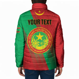 Personalized Islamic Republic of Mauritania Padded Jacket Happy Independence Day