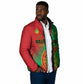 Personalized Islamic Republic of Mauritania Padded Jacket Happy Independence Day