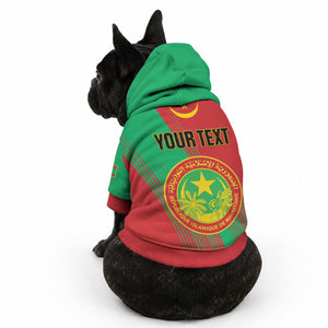 Personalized Islamic Republic of Mauritania Pet Hoodie Happy Independence Day