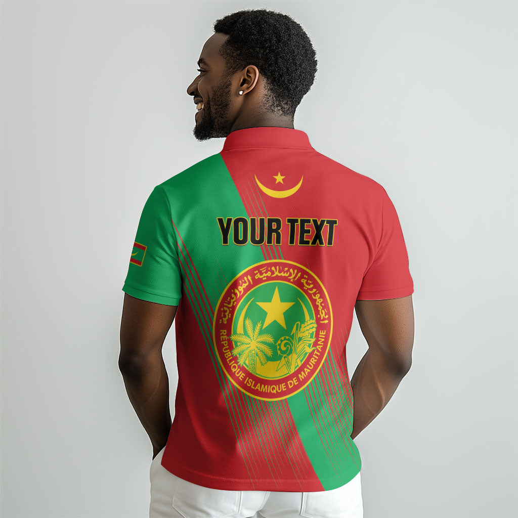 Personalized Islamic Republic of Mauritania Polo Shirt Happy Independence Day
