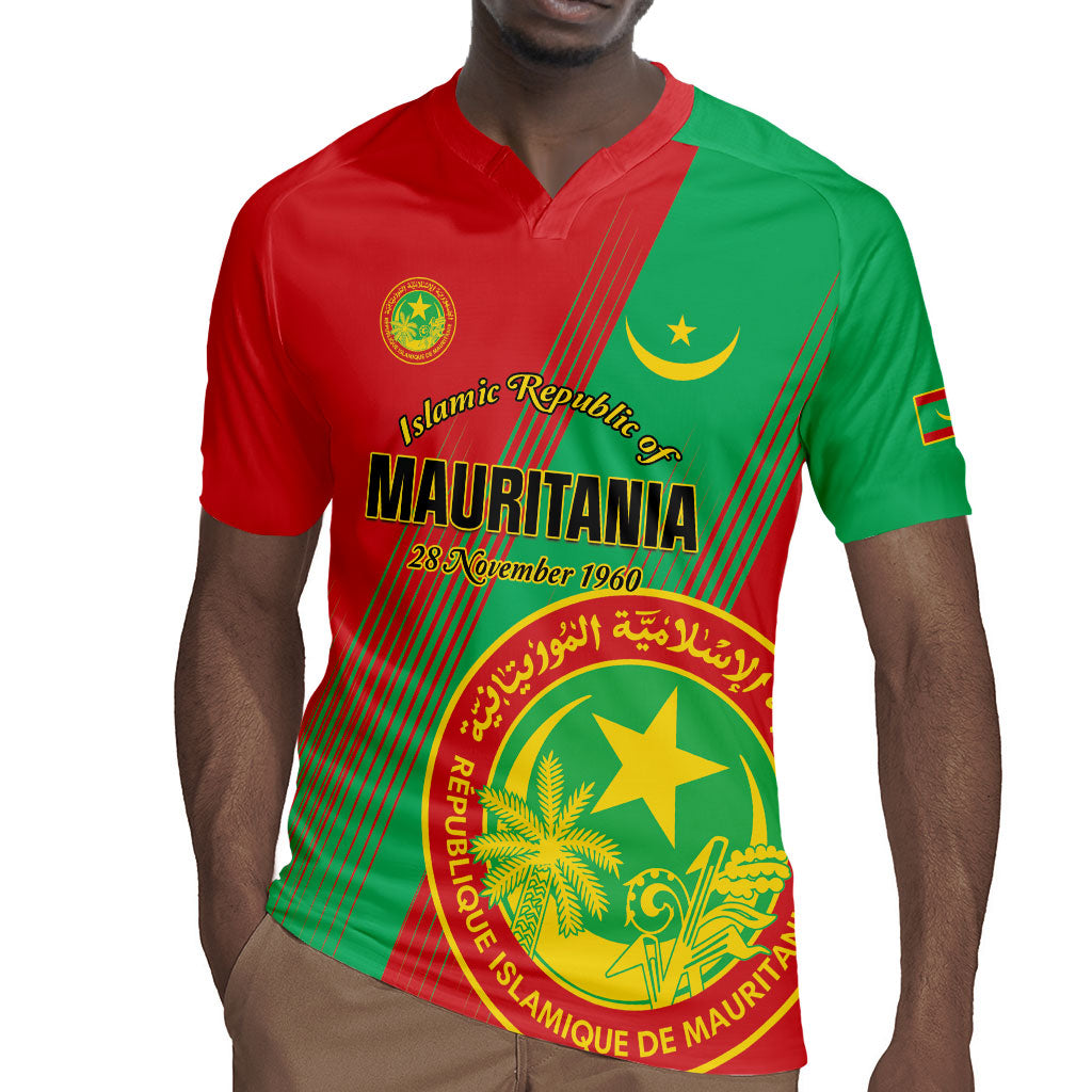 Personalized Islamic Republic of Mauritania Rugby Jersey Happy Independence Day