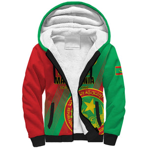 Personalized Islamic Republic of Mauritania Sherpa Hoodie Happy Independence Day