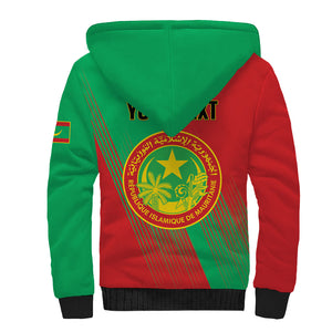 Personalized Islamic Republic of Mauritania Sherpa Hoodie Happy Independence Day
