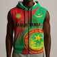 Personalized Islamic Republic of Mauritania Sleeveless Zip Hoodie Happy Independence Day