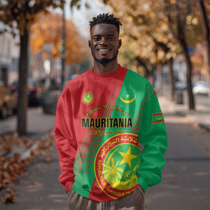Personalized Islamic Republic of Mauritania Sweatshirt Happy Independence Day