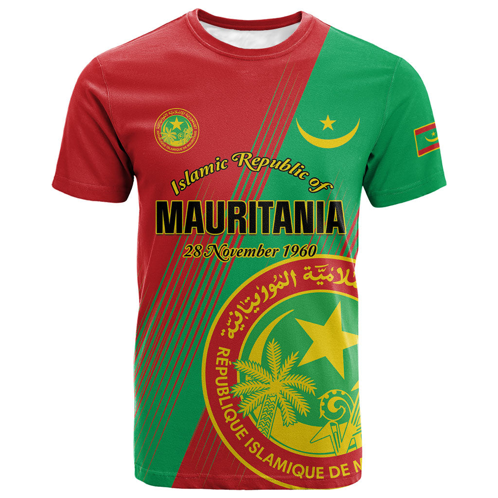 Personalized Islamic Republic of Mauritania T shirt Happy Independence Day