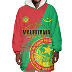 Personalized Islamic Republic of Mauritania Wearable Blanket Hoodie Happy Independence Day