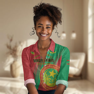 Personalized Islamic Republic of Mauritania Women Casual Shirt Happy Independence Day