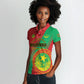 Personalized Islamic Republic of Mauritania Women Polo Shirt Happy Independence Day