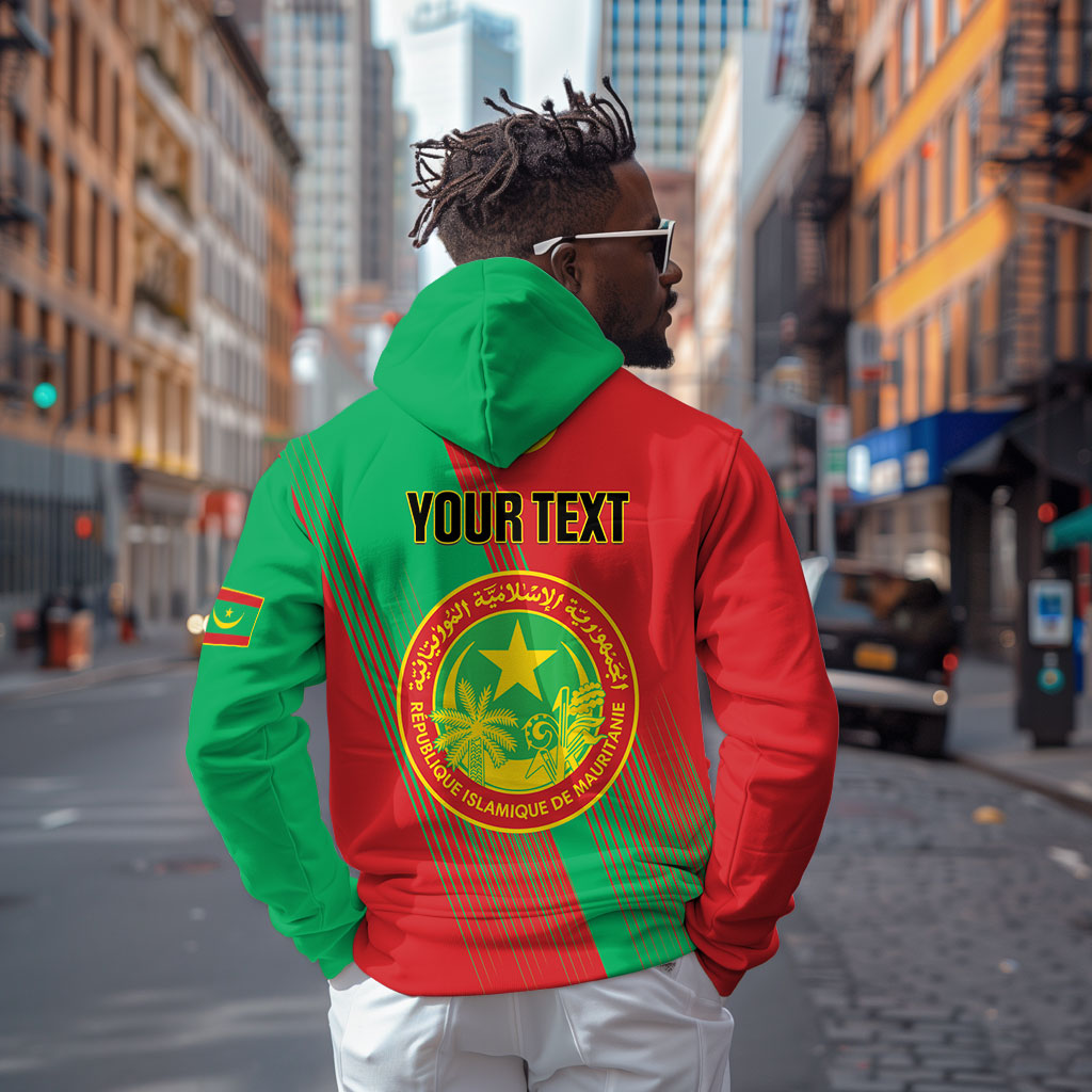 Personalized Islamic Republic of Mauritania Zip Hoodie Happy Independence Day