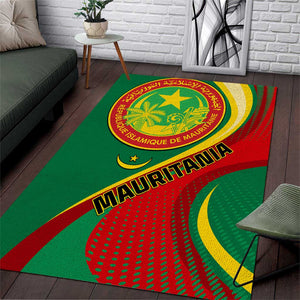 Mauritania Independence Day Area Rug with Mauritanian Seal - Special Version