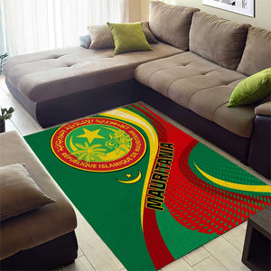 Mauritania Independence Day Area Rug with Mauritanian Seal - Special Version