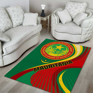 Mauritania Independence Day Area Rug with Mauritanian Seal - Special Version