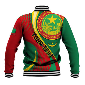 Personalized Mauritania Independence Day Baseball Jacket with Mauritanian Seal - Special Version LT01