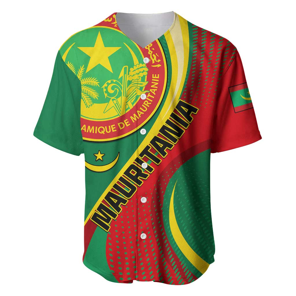 Personalized Mauritania Independence Day Baseball Jersey with Mauritanian Seal - Special Version