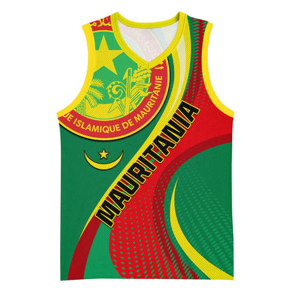 Personalized Mauritania Independence Day Basketball Jersey with Mauritanian Seal - Special Version LT01