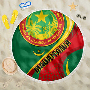 Mauritania Independence Day Beach Blanket with Mauritanian Seal - Special Version