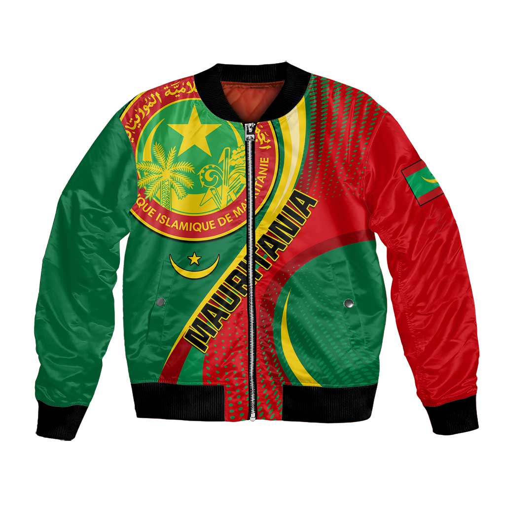 Personalized Mauritania Independence Day Bomber Jacket with Mauritanian Seal - Special Version