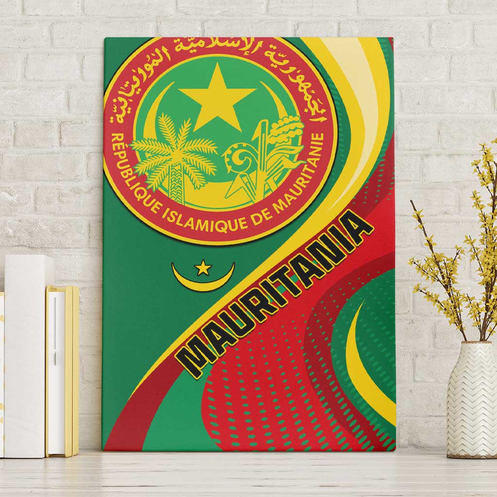 Mauritania Independence Day Canvas Wall Art with Mauritanian Seal - Special Version