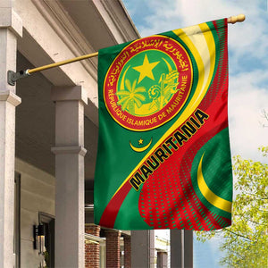 Mauritania Independence Day Garden Flag with Mauritanian Seal - Special Version