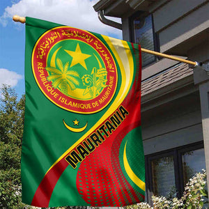 Mauritania Independence Day Garden Flag with Mauritanian Seal - Special Version