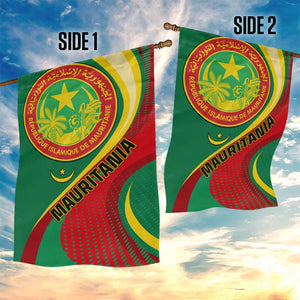 Mauritania Independence Day Garden Flag with Mauritanian Seal - Special Version