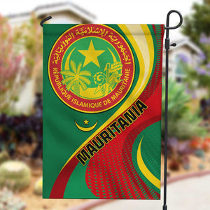 Mauritania Independence Day Garden Flag with Mauritanian Seal - Special Version