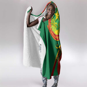 Mauritania Independence Day Hooded Blanket with Mauritanian Seal - Special Version