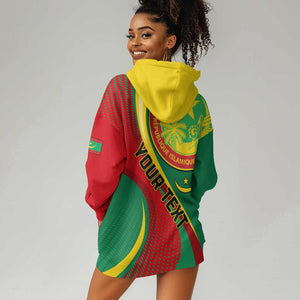 Personalized Mauritania Independence Day Hoodie Dress with Mauritanian Seal - Special Version