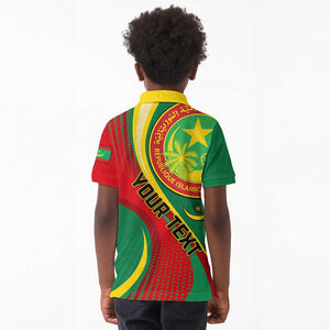 Personalized Mauritania Independence Day Kid Polo Shirt with Mauritanian Seal - Special Version