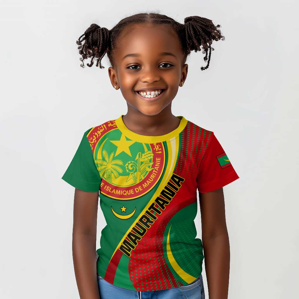 Personalized Mauritania Independence Day Kid T shirt with Mauritanian Seal - Special Version