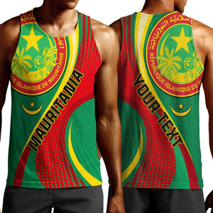 Personalized Mauritania Independence Day Men Tank Top with Mauritanian Seal - Special Version