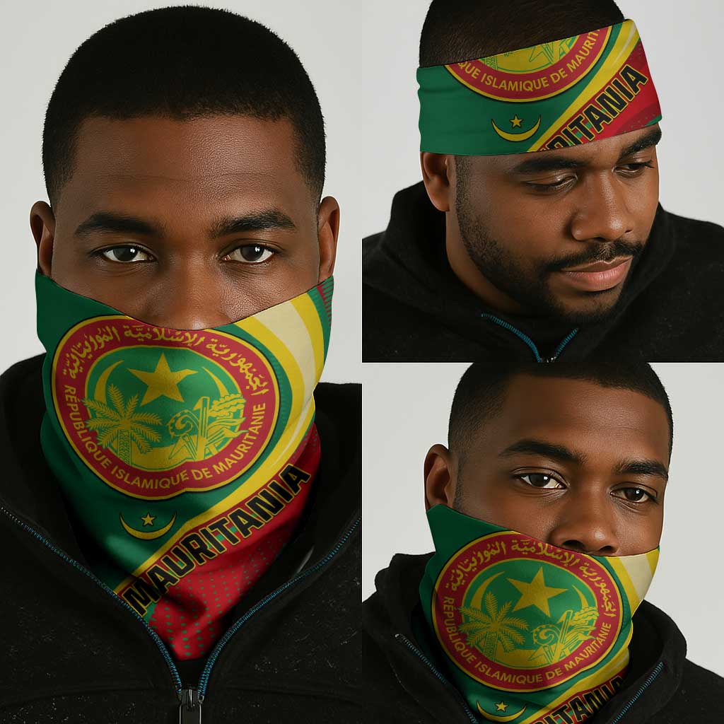 Mauritania Independence Day Neck Gaiter Mauritanian Seal - Special Version LT01