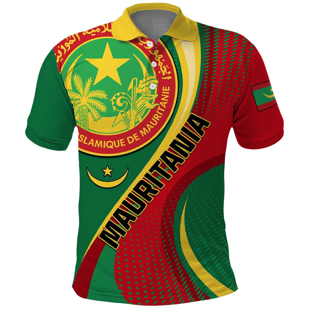 Personalized Mauritania Independence Day Polo Shirt with Mauritanian Seal - Special Version