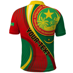 Personalized Mauritania Independence Day Polo Shirt with Mauritanian Seal - Special Version