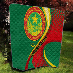 Mauritania Independence Day Quilt with Mauritanian Seal - Special Version