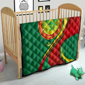 Mauritania Independence Day Quilt with Mauritanian Seal - Special Version