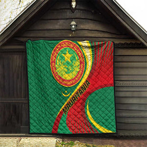 Mauritania Independence Day Quilt with Mauritanian Seal - Special Version