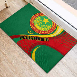 Mauritania Independence Day Rubber Doormat with Mauritanian Seal - Special Version