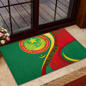 Mauritania Independence Day Rubber Doormat with Mauritanian Seal - Special Version