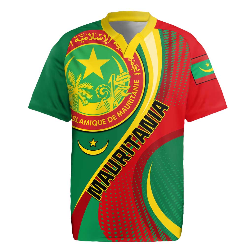 Personalized Mauritania Independence Day Rugby Jersey with Mauritanian Seal - Special Version